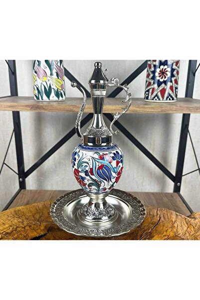 Çini Evi Special Commemorative Gift – Silver Plated Iznik Tile Pitcher Set