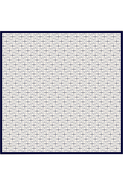 Aker Ecru 90X90 Silk Twill Scarf