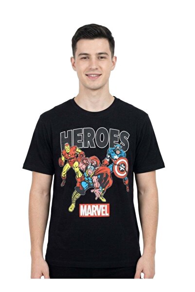 Marvel Heroes Graphic Print Men’s T-Shirt