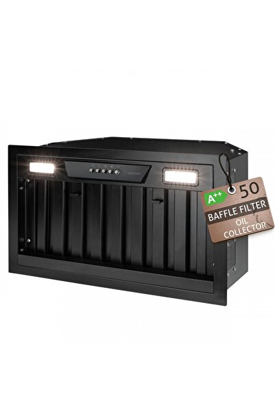 Turbionaire Chef 50 Pro Black THC50BPB built-in hood, 50 cm, Brushless motor ...
