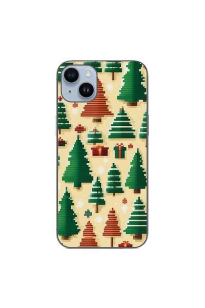 OEM Husa compatibila cu Apple iPhone 15 Plus Silicon Gel Tpu Model Pixel Art ...