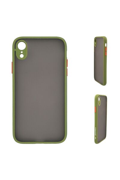 Sonique Θήκη Σιλικόνης Color Button Bumper Apple iPhone XR Πράσινο Ανοιχτό