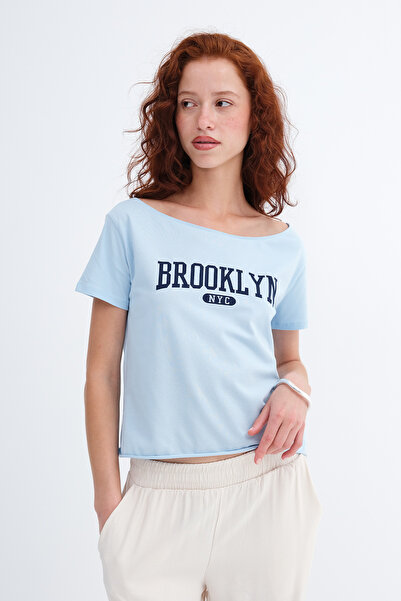Addax Brooklyn majica sa otisnutim brodskim izrezom P1943