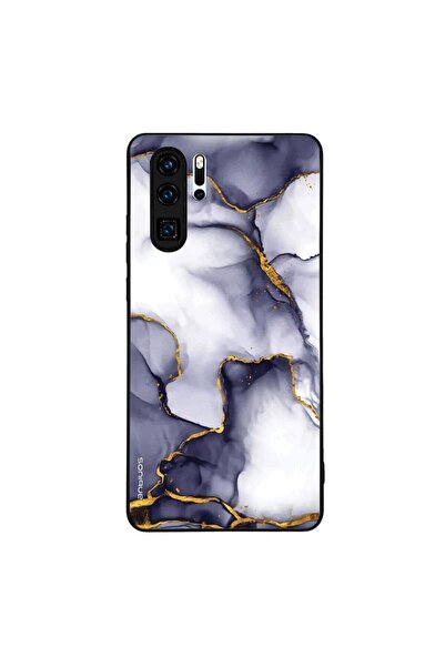 Sonique Θήκη Marble Series για Huawei P30 Pro Μωβ Γκρι