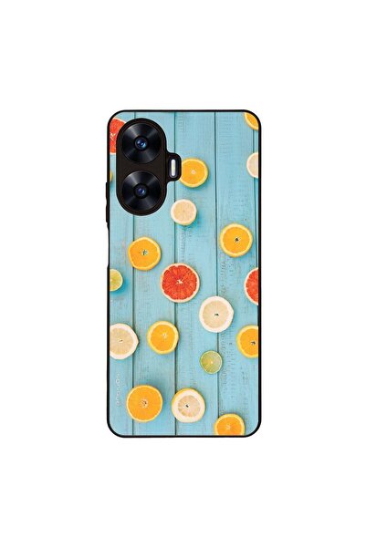 Sonique Θήκη Fruit Series για Realme C55 Γκρέιπφρουτ