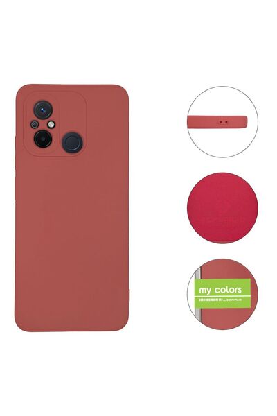 Sonique Θήκη Σιλικόνης My Colors Xiaomi Redmi 12C Μπορντό Ανοιχτό