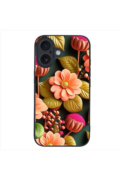 Sonique Θήκη 3D Flower Series για Apple iPhone 16 Σομόν