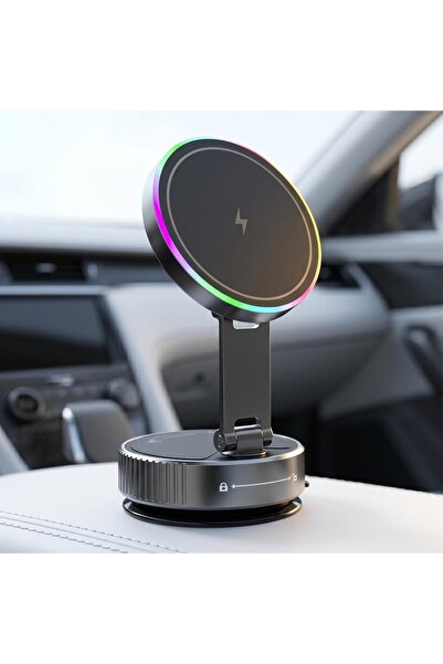 Auto Family FZE حامل هاتف السيارة اللاسلكي المغناطيسي مع شاحن - 360 درجة °   ...