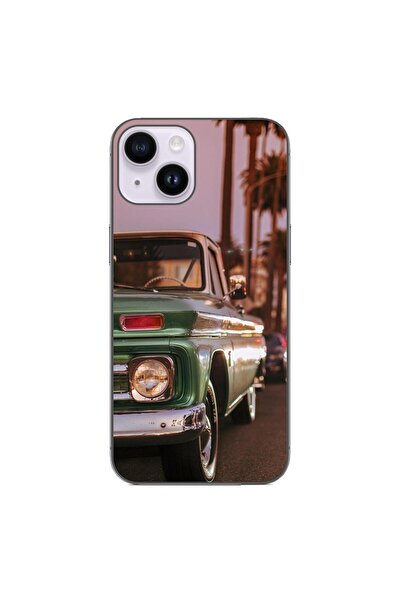 OEM Husa compatibila cu Apple iPhone 14 Silicon Gel Tpu Model Pickup Truck