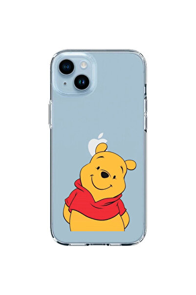 OEM Husa compatibila cu Apple iPhone 14 Silicon Transparenta Model Winnie The...