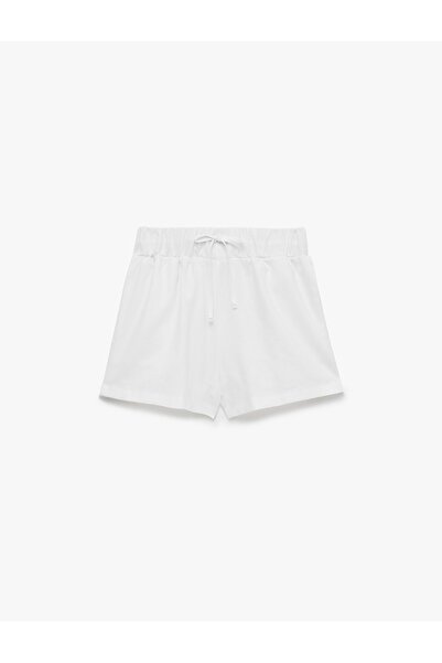 Koton Pocketed, Belted, Mini Micro Linen Shorts