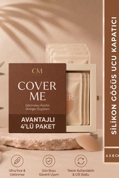 COMBİNE MİCHAİL Pack of 4 Nipple Bands S-(8 cm)