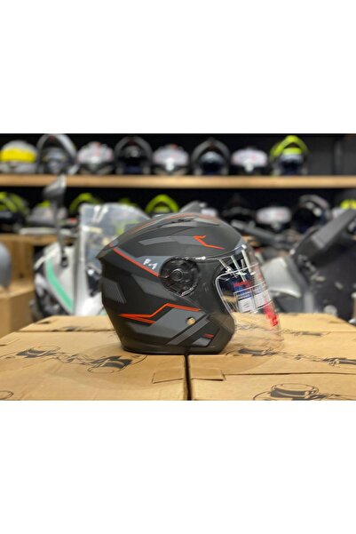 half Motosiklet Yarım Kask Güneş Vizörlü ECE.R22.06 SERTİFİKALI