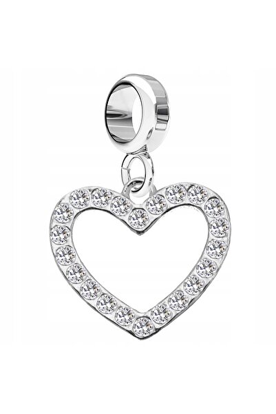 Larezo Pandantiv tip charm pentru brățări modulare, argint 925, model inimă c...