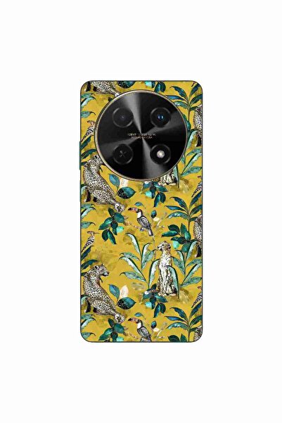 OEM Θήκη συμβατή με Huawei Nova 12i, από σιλικόνη gel TPU, με κίτρινο σχέδιο ...