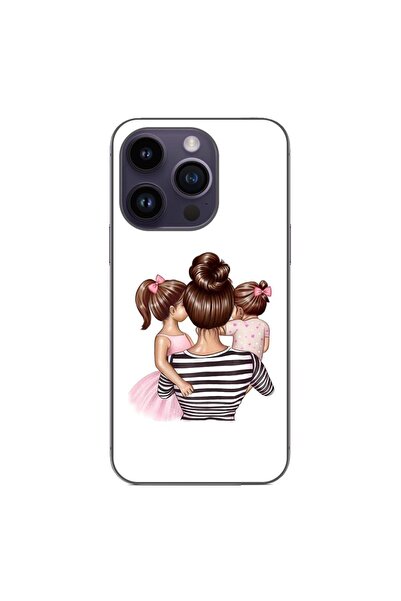 OEM Husa compatibila cu Apple iPhone 15 Pro Silicon Gel Tpu Model Mom and Girls