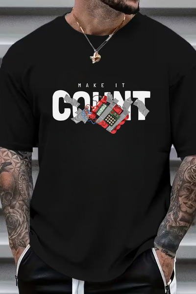 Sarah's Boutique Men's T-shirt – 100% cotton – "Count"