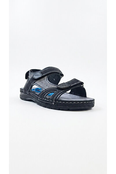 Ustalar Ayakkabı Çanta Black-Grey Men's Sandals 739.154478