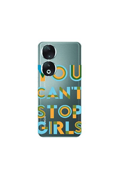 Other Honor 90 5G You Cant Stop Girls Transparent Silicone TPU Θήκη