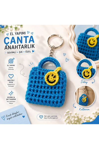 RESSO COFFEE Handmade Knitted Bag Keychain