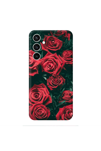 Other Samsung S24 FE Red Roses Transparent Silicone TPU Θήκη