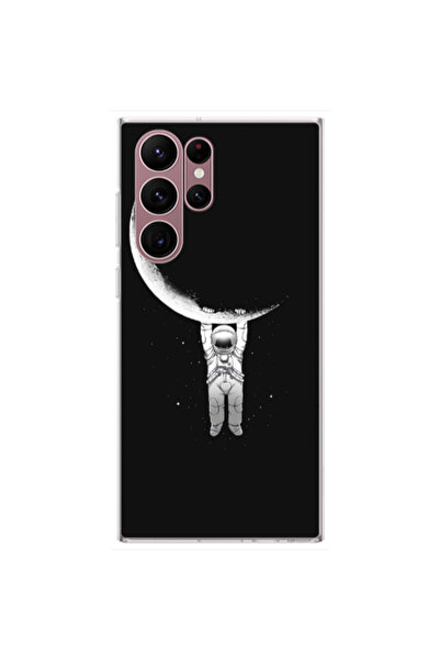 Other Samsung S22 Ultra Swinging on the moon Transparent Silicone TPU Θήκη