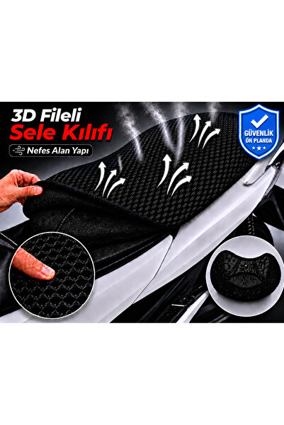 Vi Caro Husa scaun motocicleta Musatti Siena 50 Husa scaun cu plasa 3D Protec...