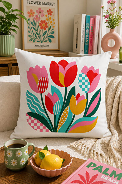 Bertille Home Σειρά Pop Art Κάλυμμα μαξιλαριού διπλής όψης με ψηφιακή εκτύπωση