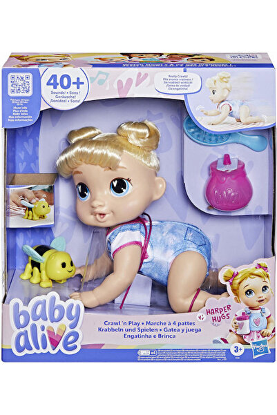 Hasbro Games Hasbro Baby Alive Σετ Κούκλας Μωρού Baby Alive Crawl 'n Play για...
