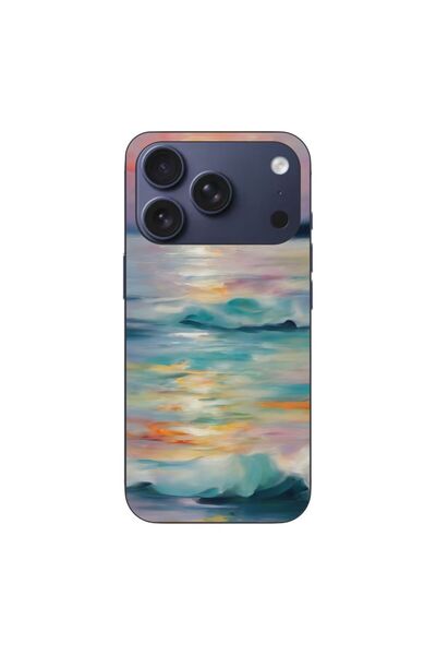 OEM Θήκη συμβατή με Apple iPhone 17 Pro από σιλικόνη gel TPU με σχέδιο ακουαρ...