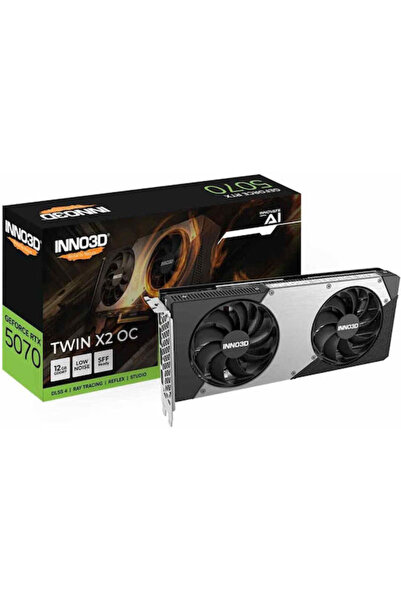 Inno 3D GeForce RTX 5070 12GB GDDR7 Twin X2 Κάρτα Γραφικών Κωδικός: N50702-12...