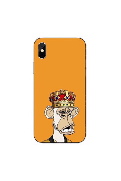 OEM Husa compatibila cu Apple iPhone XS Silicon Gel Tpu Model NFT Royal Ape