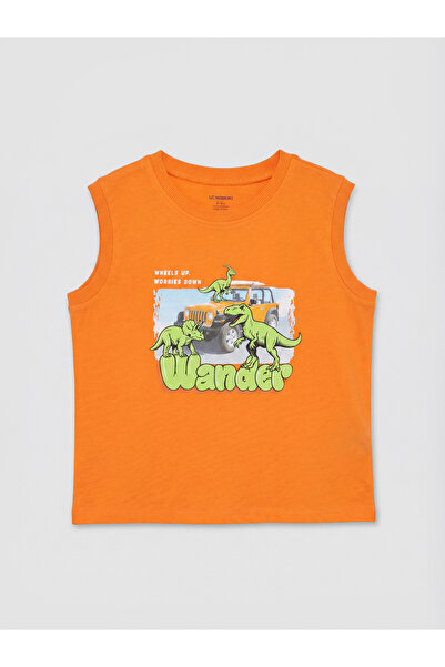 LC Waikiki Dinosaur Printed Boys' Tank Top