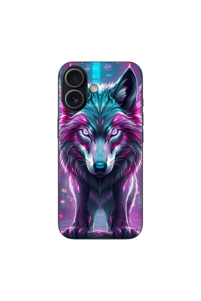 OEM Husa compatibila cu Apple iPhone 17 Silicon Gel Tpu Model Cyberpunk Wolf
