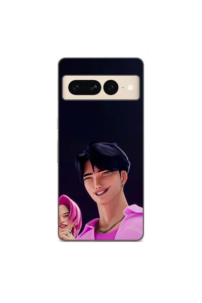 OEM Husa compatibila cu Google Pixel 7 Pro Silicon Gel Tpu Model KPop Demon H...