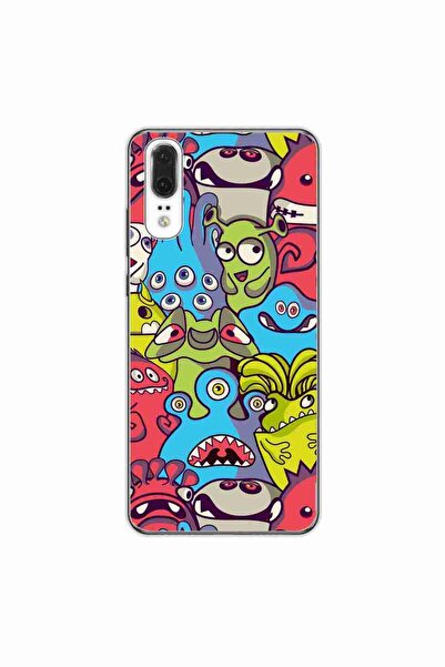 OEM Husa compatibila cu Huawei P20 Silicon Gel Tpu Model Squishi Monsters