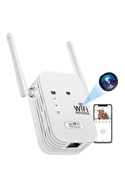 SINZO Mini Cameră WiFi într-un amplificator de semnal wireless de 300 Mbps, F...