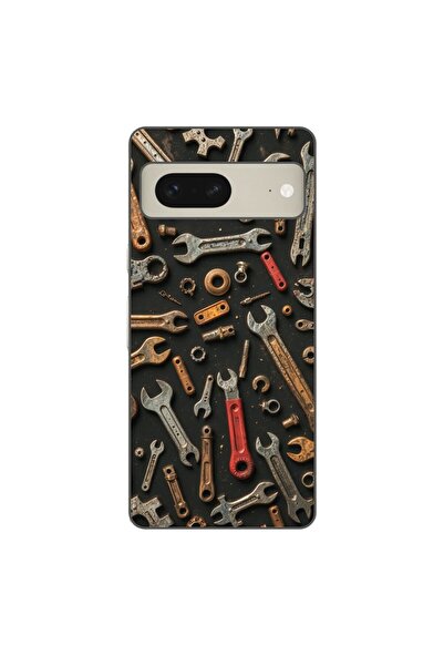 OEM Husa compatibila cu Google Pixel 7 Silicon Gel Tpu Model Mechanic Tools P...