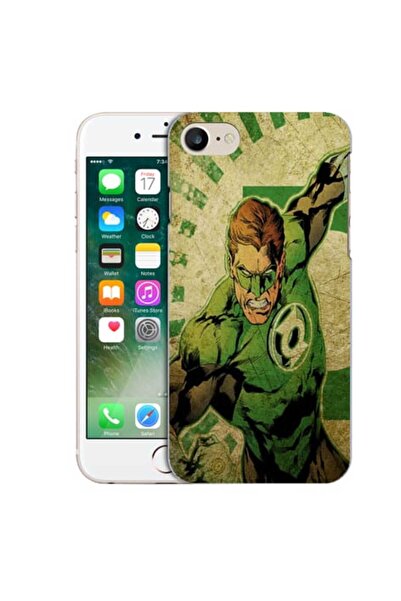 OEM Калъф, съвместим с Apple iPhone 7, от силиконов гел TPU, модел Green Lantern