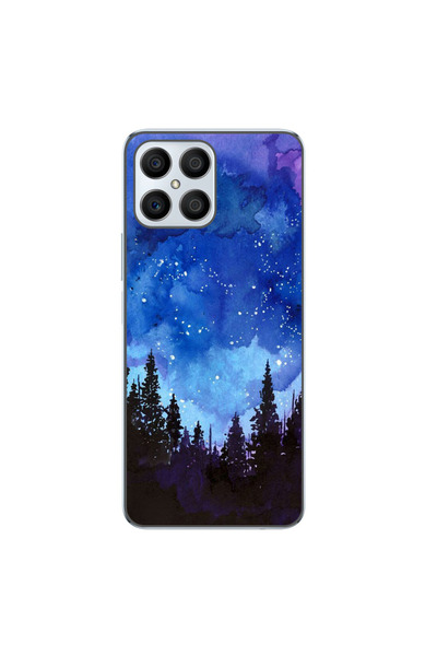 OEM Калъф, съвместим с Honor X8, силиконов гел TPU, модел Нощна гора