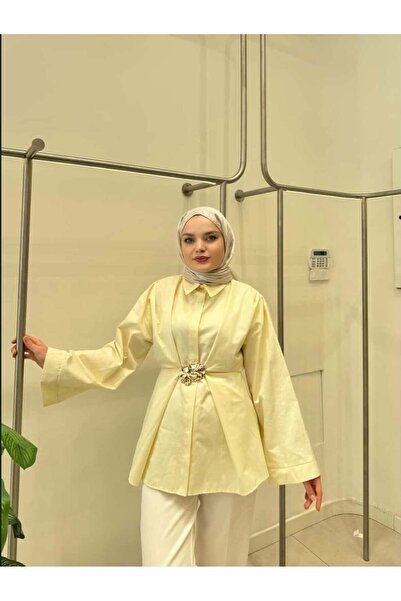 MODA KEMER DETAYLI GÖMLEK