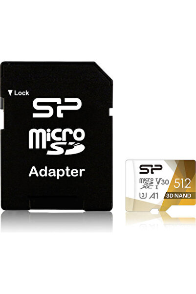Silicon Power Superior Pro microSDXC 512GB U3 V30 A1 UHS-I 100MB/s Με Αντάπτορα