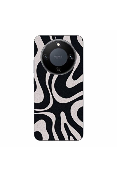OEM Husa compatibila cu Honor Magic8 Lite Silicon Gel Tpu Model Monochrome Hy...