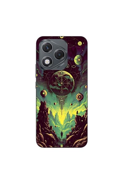 OEM Husa compatibila cu Honor 400 Lite Silicon Gel Tpu Model Mystical Planet