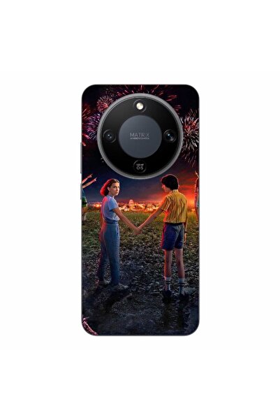 OEM Θήκη συμβατή με Honor Magic8 Lite Σιλικόνης Τζελ TPU με σχέδιο Stranger T...