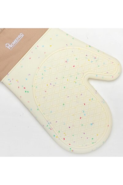 HOMEPRO Silicone oven mitts & oven gloves, Heat Resistant cooking gloves Up t...