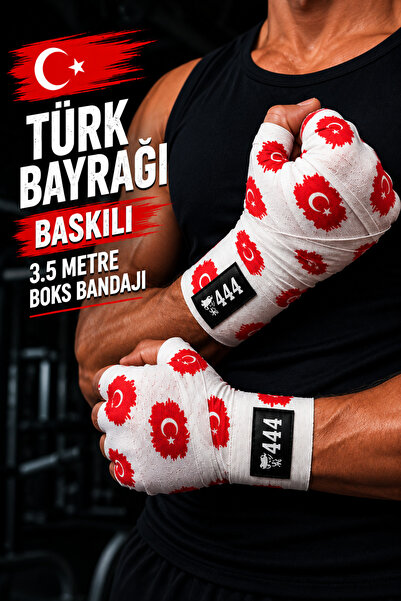 GAZELMANYA Επίδεσμος πυγμαχίας με τουρκική σημαία Moon Star Boxing Kickbox Mu...
