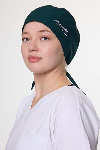 Owlet Medikal Kemal Atatürk Signed Emerald Green Bone Cap