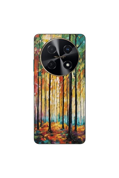 OEM Husa compatibila cu Huawei Nova 12i Silicon Gel Tpu Model Colored Forest Art