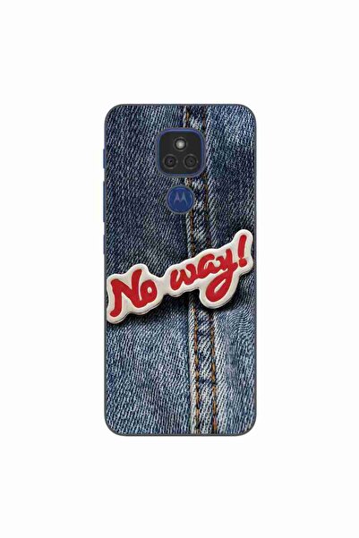 OEM Θήκη συμβατή με Motorola Moto E7 Plus Σιλικόνης Gel TPU Μοντέλο No Way Jeans
